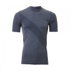 Tracksmith Brighton Base Layer T-Shirt Herren Blau | 839SVHBGW