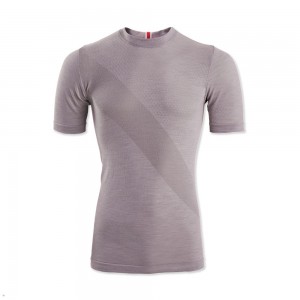 Tracksmith Brighton Base Layer T-Shirt Herren Grau | 084ASWTZR