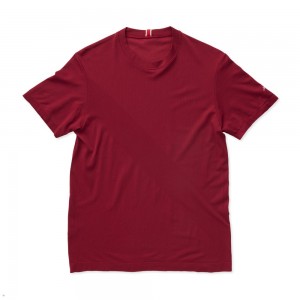 Tracksmith Cambridge T-Shirt Herren Bordeaux | 938RAVFWP