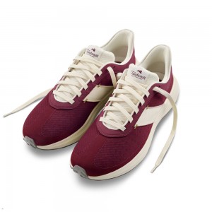 Tracksmith Eliot Runner Schuhe Damen Bordeaux Weiß | 932PTLUCV