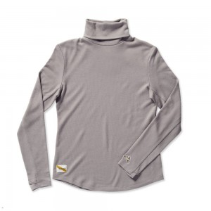 Tracksmith Fells Turtleneck Grundschicht Damen Grau | 603OBJAGR