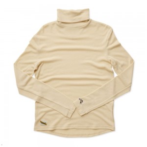 Tracksmith Fells Turtleneck Grundschicht Herren Beige | 914DMZWBI