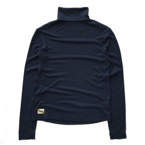 Tracksmith Fells Turtleneck Grundschicht Herren Navy | 790ZFPRKW