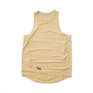 Tracksmith Harrier Tanktop Damen Beige | 560RMTFUS