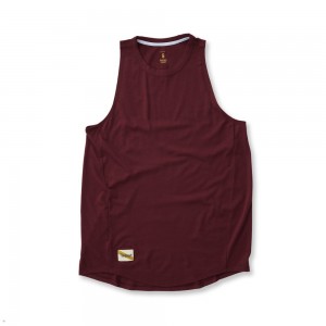 Tracksmith Harrier Tanktop Damen Bordeaux | 671TVQMJW