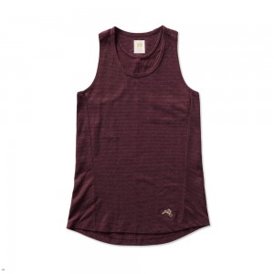 Tracksmith Horizon Tanktop Damen Bordeaux | 426NFWTXK