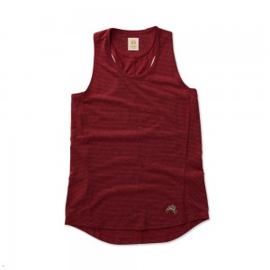 Tracksmith Horizon Tanktop Damen Rot | 297WCSGIB