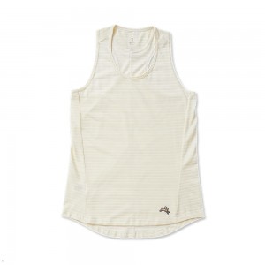 Tracksmith Horizon Tanktop Damen Weiß | 614DIRETZ