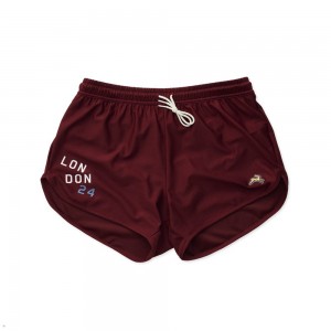 Tracksmith London Kurze Hose Herren Bordeaux | 426TVIUZG