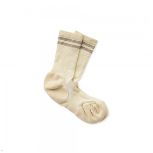 Tracksmith Merino Tube Socken Beige | 256ZYLICV