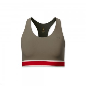 Tracksmith Run BH Damen Khaki | 280XZYKNE