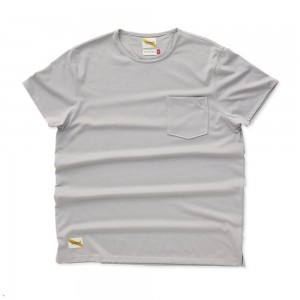 Tracksmith Run Cannonball Run T-Shirt Herren Grau | 136XIBOLA