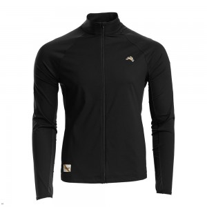 Tracksmith Session Jacke Herren Schwarz | 519ABQMGS