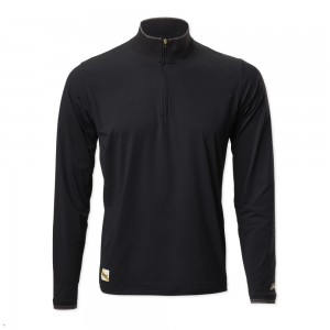 Tracksmith Session Quarter Zip Sweatshirt Herren Schwarz | 378PTBRXS