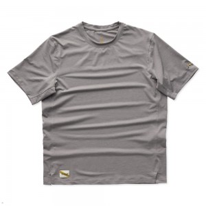 Tracksmith Session T-Shirt Herren Grau | 902HCKZEG