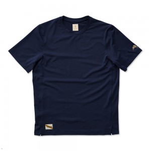 Tracksmith Session T-Shirt Herren Navy | 205HQPZOM