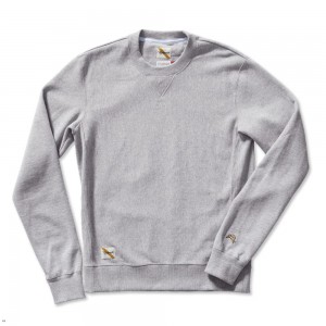 Tracksmith Trackhouse Crew Sweatshirt Herren Grau | 513FJZASO