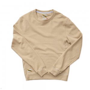 Tracksmith Trackhouse Midweight Crew Sweatshirt Herren Khaki | 241EIUZVQ