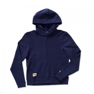 Tracksmith Trackhouse Sweatshirt Damen Navy | 205VNHAPR