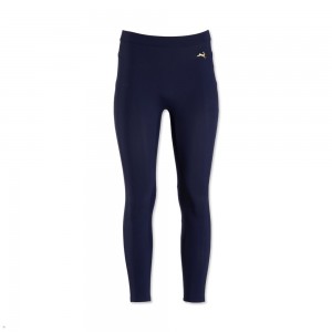 Tracksmith Turnover Crop Strumpfhose Damen Navy | 621CNWTRI