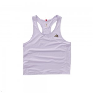 Tracksmith Twilight Crop Tanktop Damen Lila | 681JOXELF