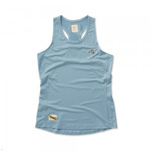 Tracksmith Twilight Tanktop Damen Hellblau | 567KXFOCJ