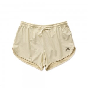 Tracksmith Van Cortlandt Kurze Hose Herren Beige | 791YQKAHJ