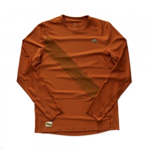 Tracksmith Van Cortlandt Long Sleeve Hemd Herren Braun | 450HAREGI