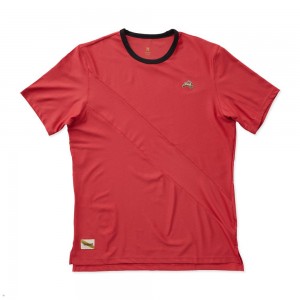 Tracksmith Van Cortlandt T-Shirt Herren Rot | 764SBFEOA