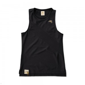 Tracksmith Van Cortlandt Tanktop Damen Schwarz | 793ZEKFCH