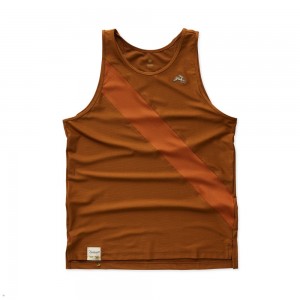 Tracksmith Van Cortlandt Tanktop Herren Braun | 568QGWDFH