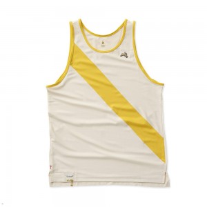 Tracksmith Van Cortlandt Tanktop Herren Beige Gelb | 304YMPSHZ