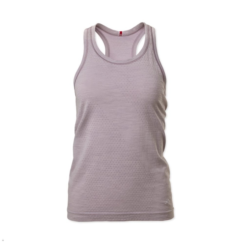 Tracksmith Brighton Base Layer Tanktop Damen Grau | 370FTPJEA