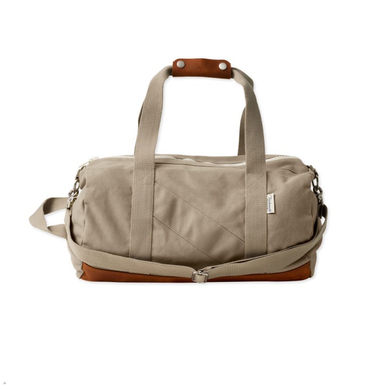 Tracksmith Club Duffel Taschen Beige | 573KGQHIU