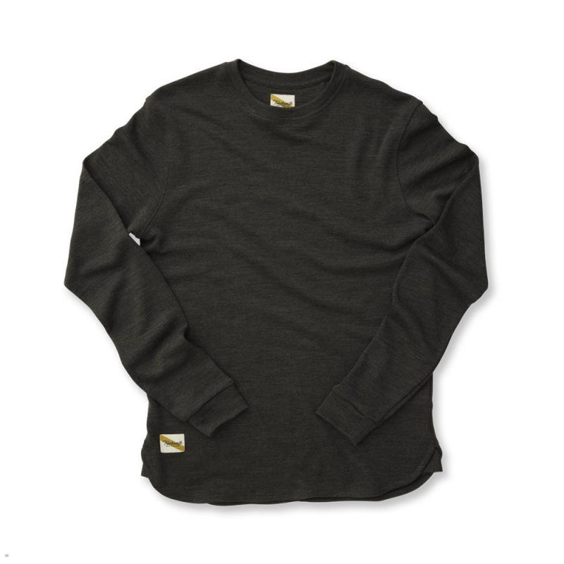 Tracksmith Downeaster Crew Sweatshirt Herren Schwarz | 129KICXOB