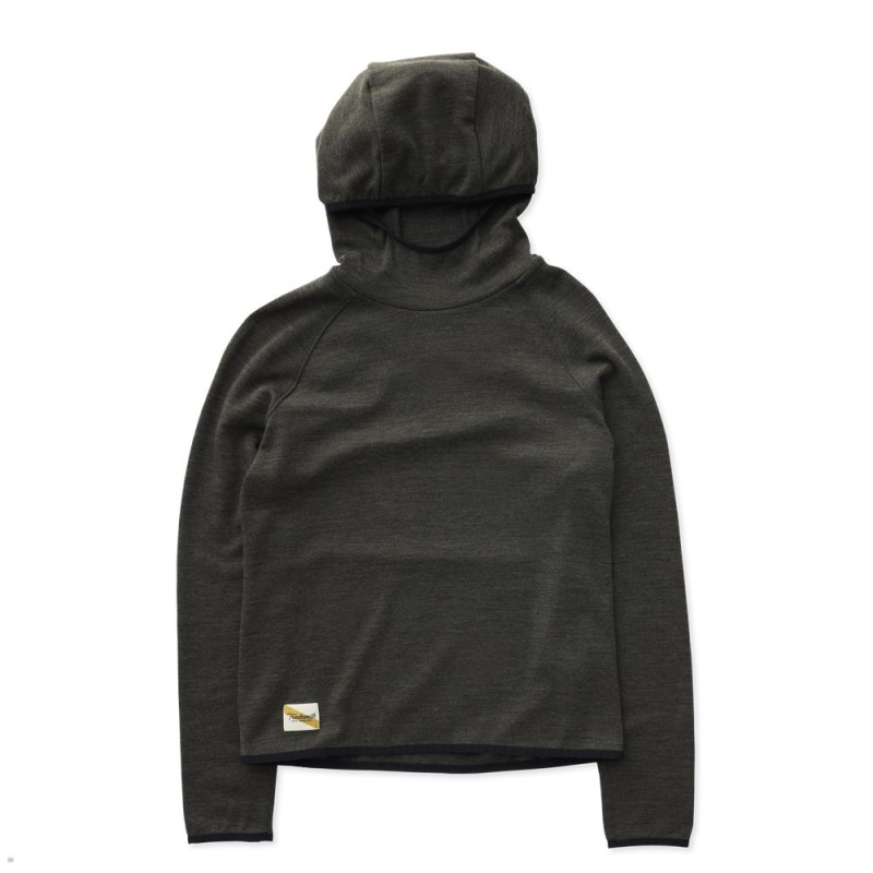 Tracksmith Downeaster Hoodie Damen Grün | 852KOCPDX