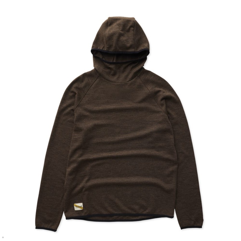 Tracksmith Downeaster Hoodie Herren Kaffee | 732TOPJVZ