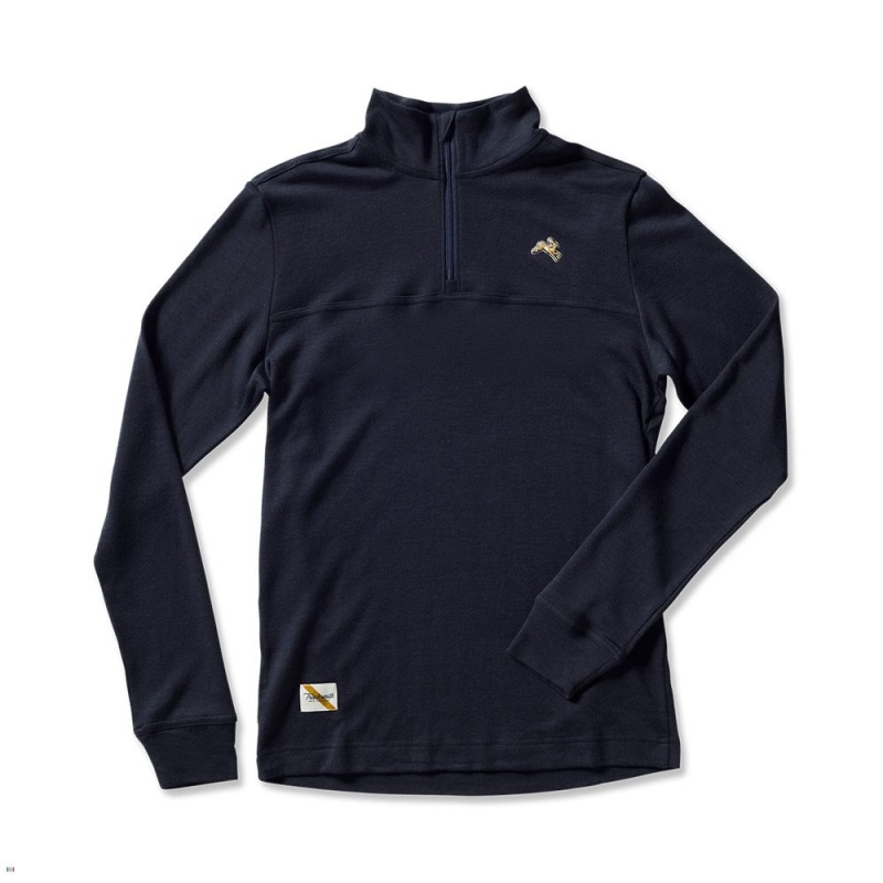 Tracksmith Downeaster Sweatshirt Herren Navy | 536LUQBRF