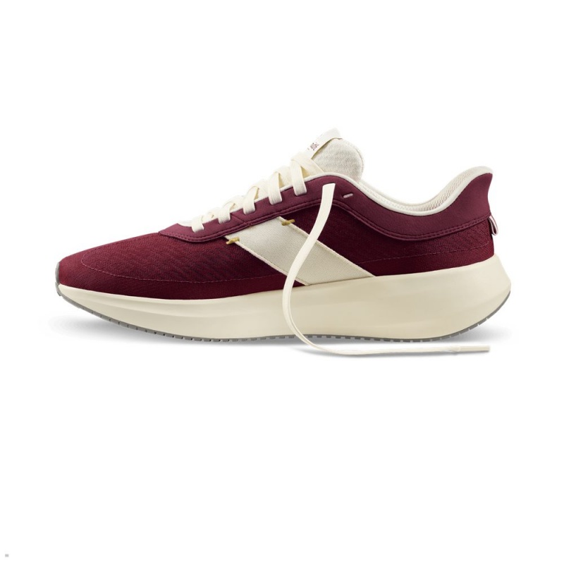 Tracksmith Eliot Runner Schuhe Damen Bordeaux Weiß | 932PTLUCV