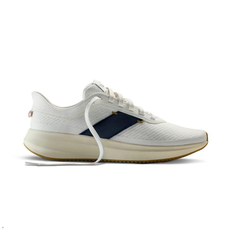 Tracksmith Eliot Runner Schuhe Damen Weiß Navy | 826SRUGQE