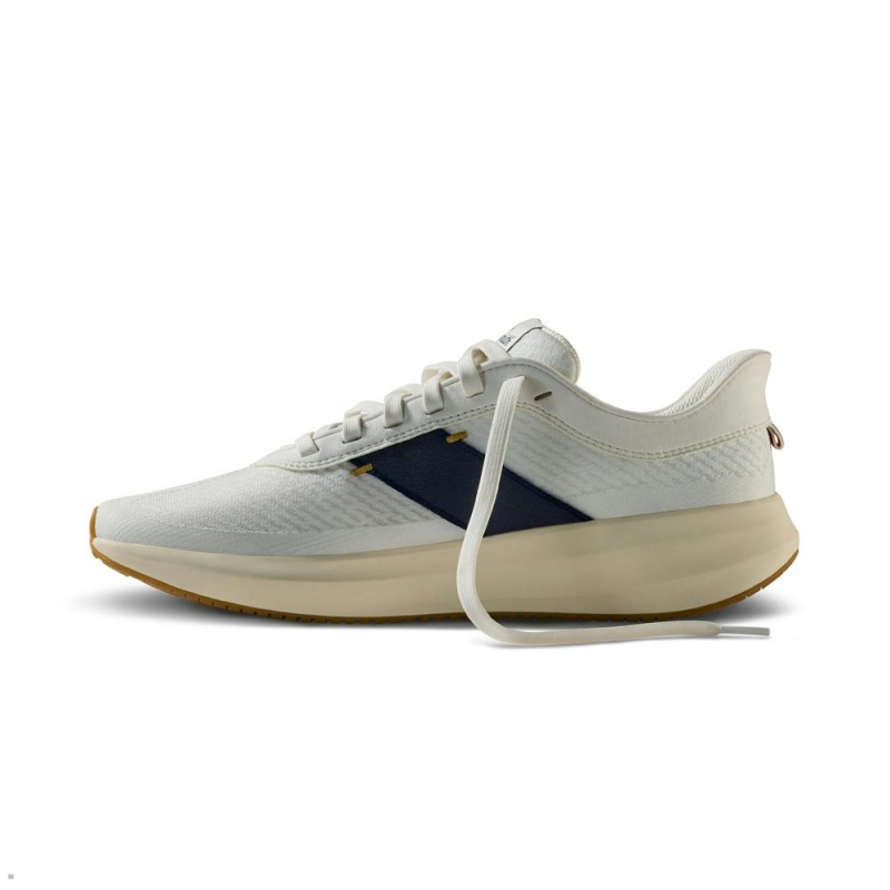 Tracksmith Eliot Runner Schuhe Damen Weiß Navy | 826SRUGQE