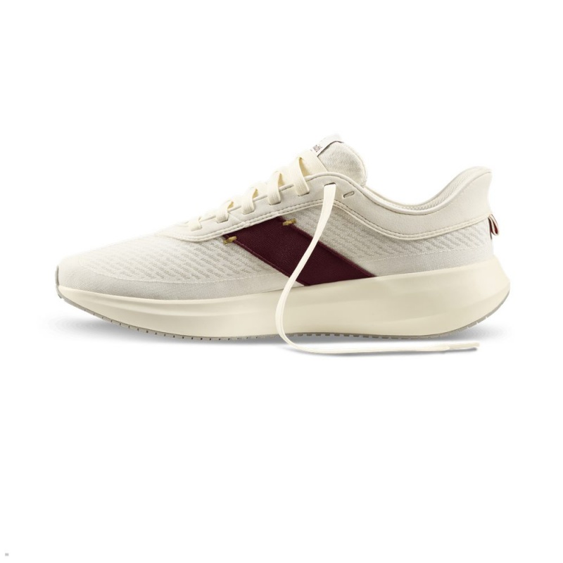 Tracksmith Eliot Runner Schuhe Damen Weiß Bordeaux | 485YODJGB