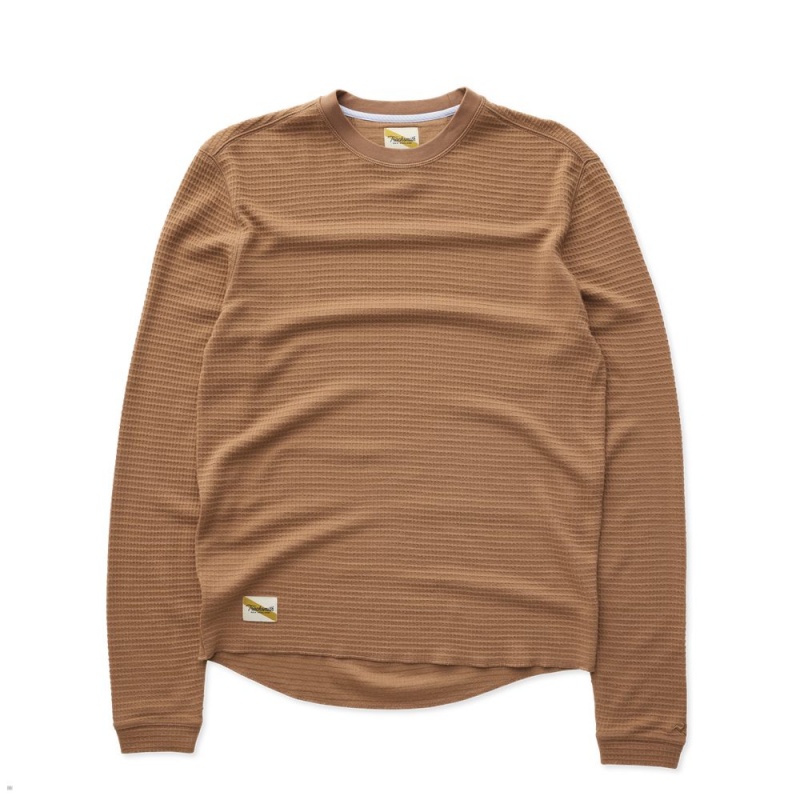 Tracksmith Fells Waffle Grundschicht Herren Braun | 504RMOFNS