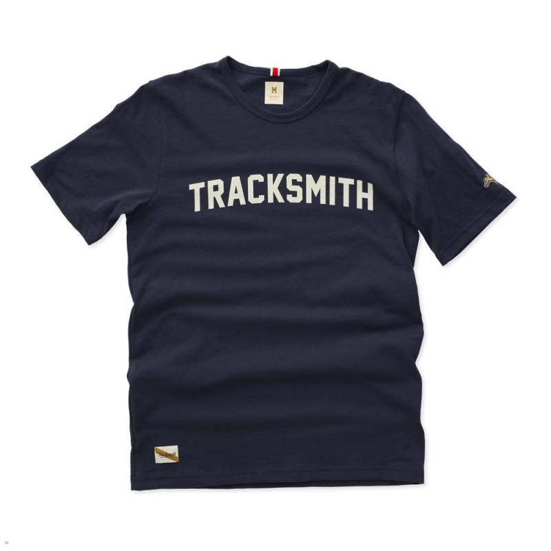 Tracksmith Grayboy T-Shirt Damen Navy Weiß | 147WVDQFK