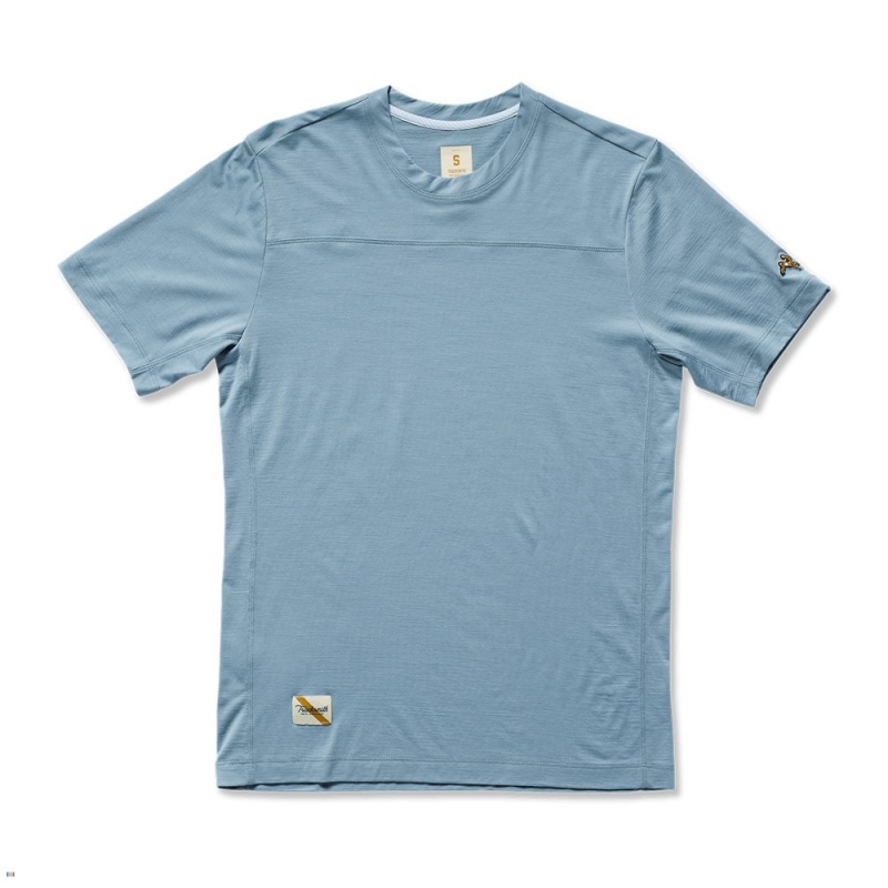 Tracksmith Harrier T-Shirt Herren Blau | 986DLFTBW