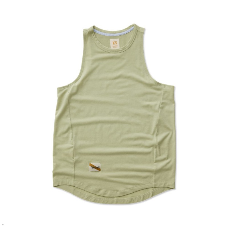 Tracksmith Harrier Tanktop Damen Olivgrün | 045UNXIQE