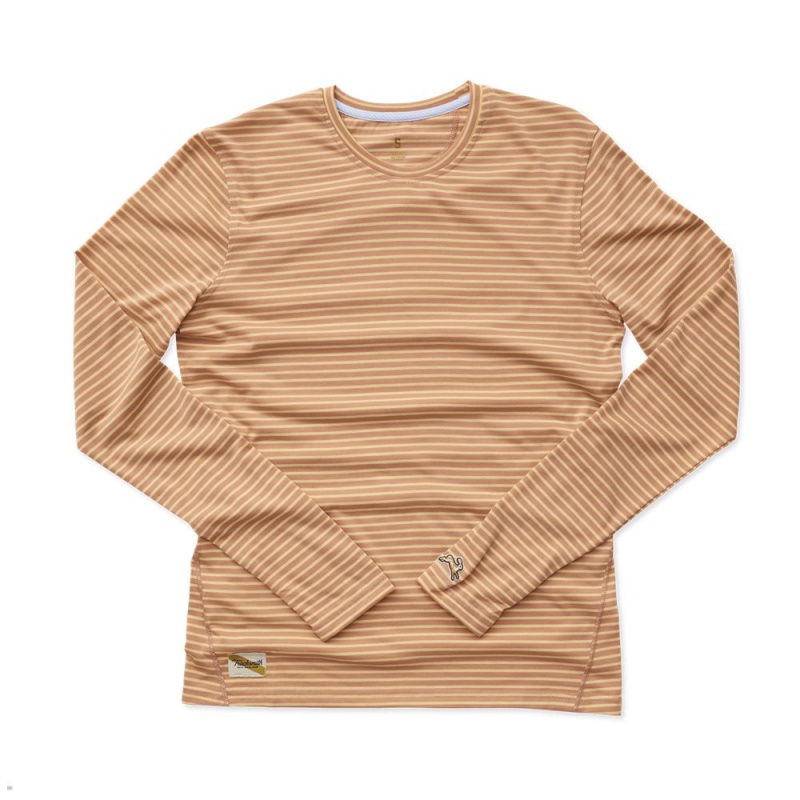 Tracksmith Horizon Long Sleeve Hemd Herren Orange | 451ARSKJO