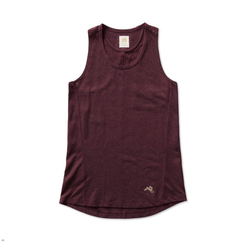 Tracksmith Horizon Tanktop Damen Bordeaux | 426NFWTXK