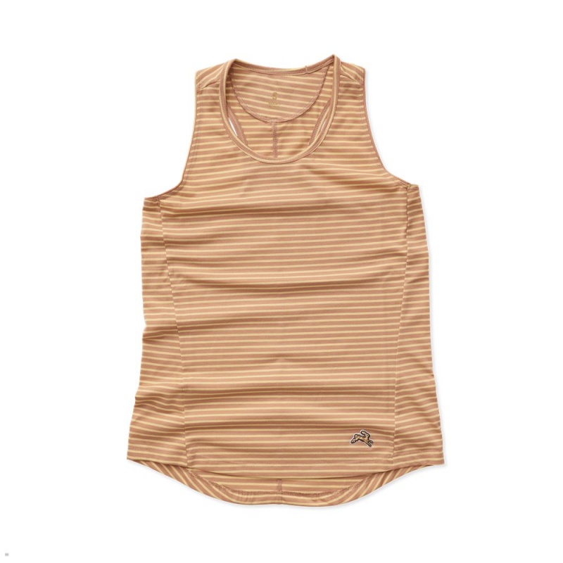 Tracksmith Horizon Tanktop Damen Braun | 859AZGTYO