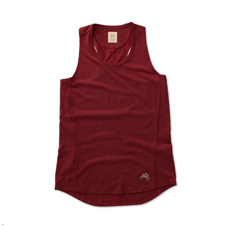 Tracksmith Horizon Tanktop Damen Rot | 297WCSGIB